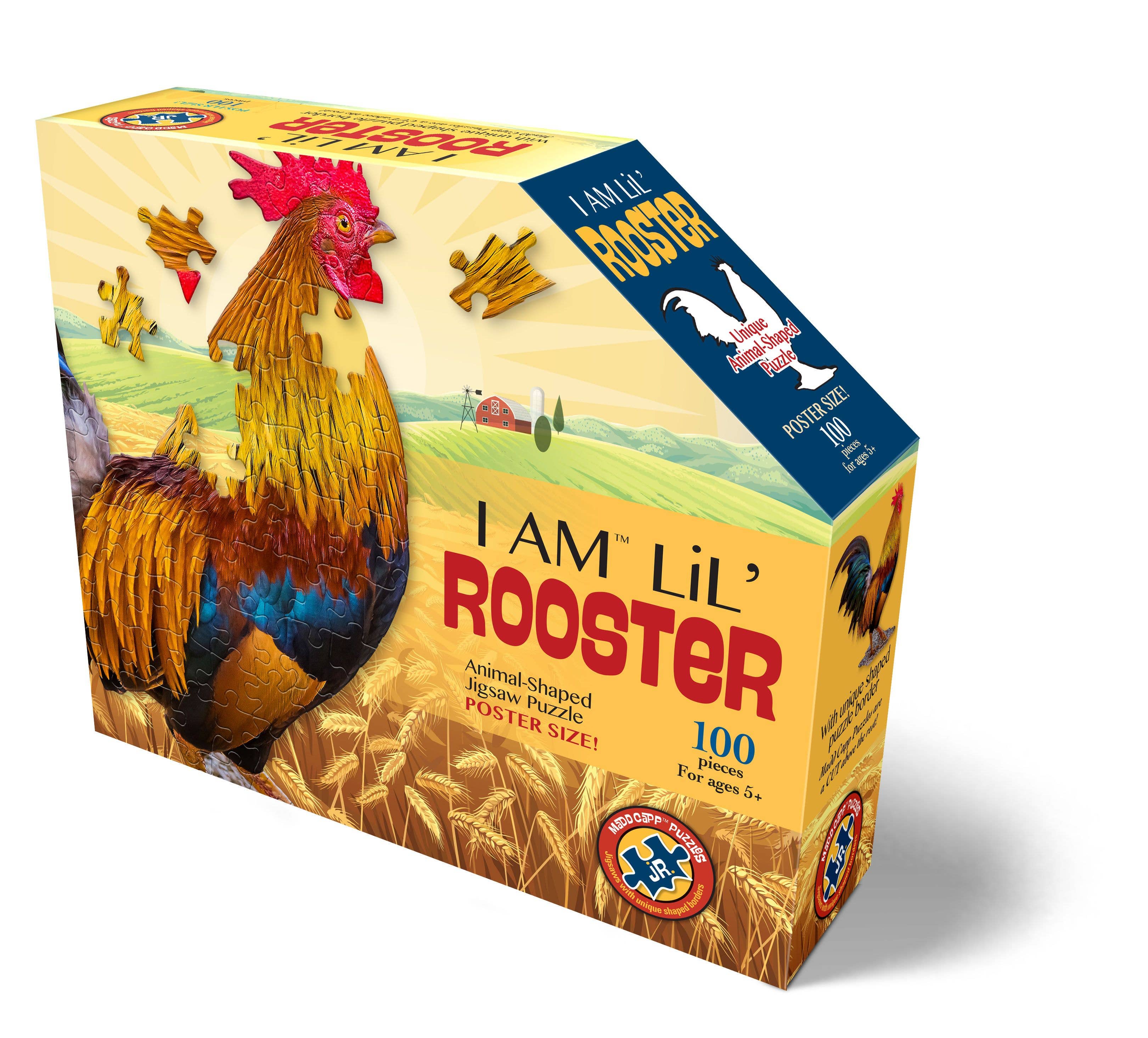 Madd Capp Games & Puzzles - Wholesale Puzzle - Kids - I AM Lil' Rooster 100 piece jigsaw puzzle - gift1