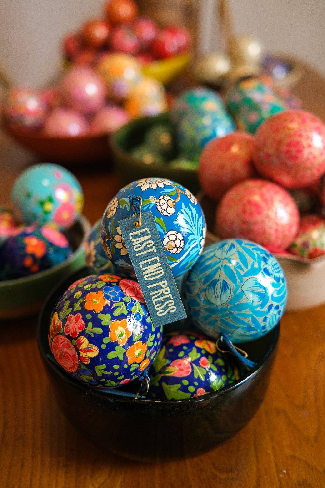 East End Press - Vendita all'ingrosso Decorazione - Regno Unito/UE: Pallina Azzurra e Dorata0