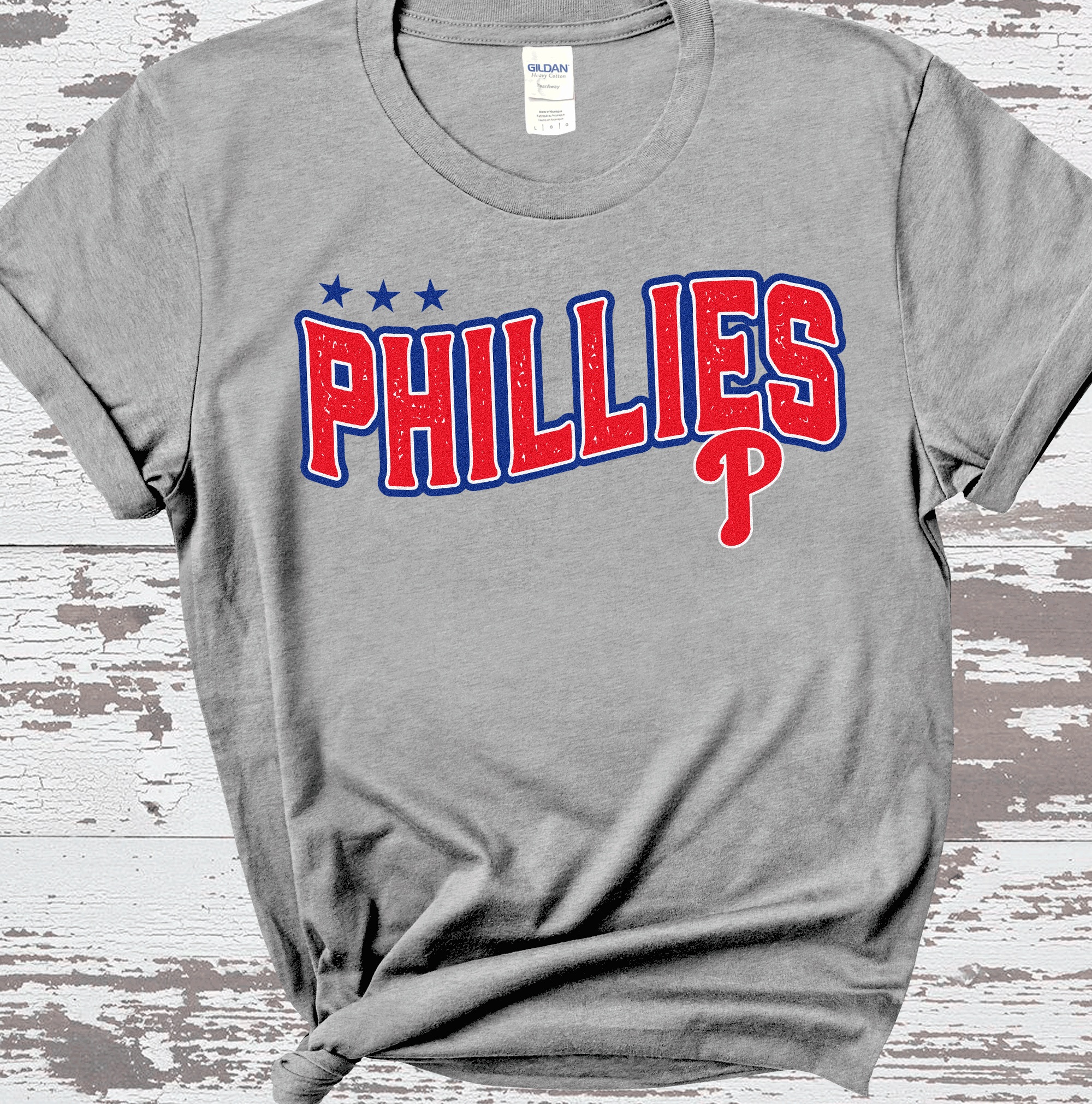 A Blessed Texas Mess Boutique - Wholesale T-Shirt (Graphic) - Women's - Philly Baseball Phillies Ball Game Philadelphia Bat Glove4