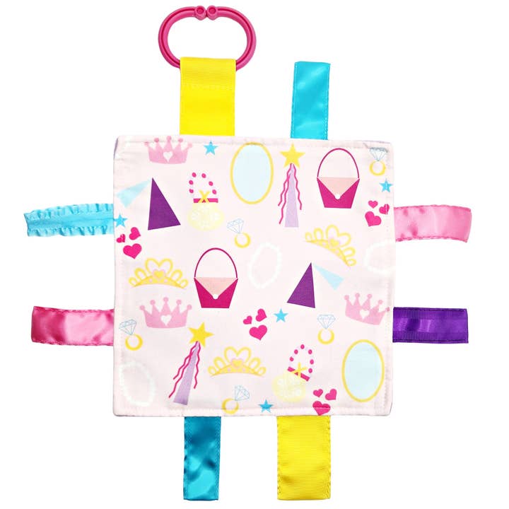 Baby Princess Dress Up Crinkle Tag Sensory Toy for wholesale by Baby Jack and Company