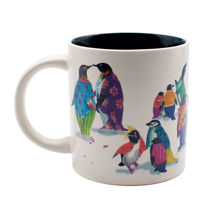 Unemployed Philosophers Guild - Wholesale Coffee Mug - Penguin Party Heat-Changing Coffee Mug1
