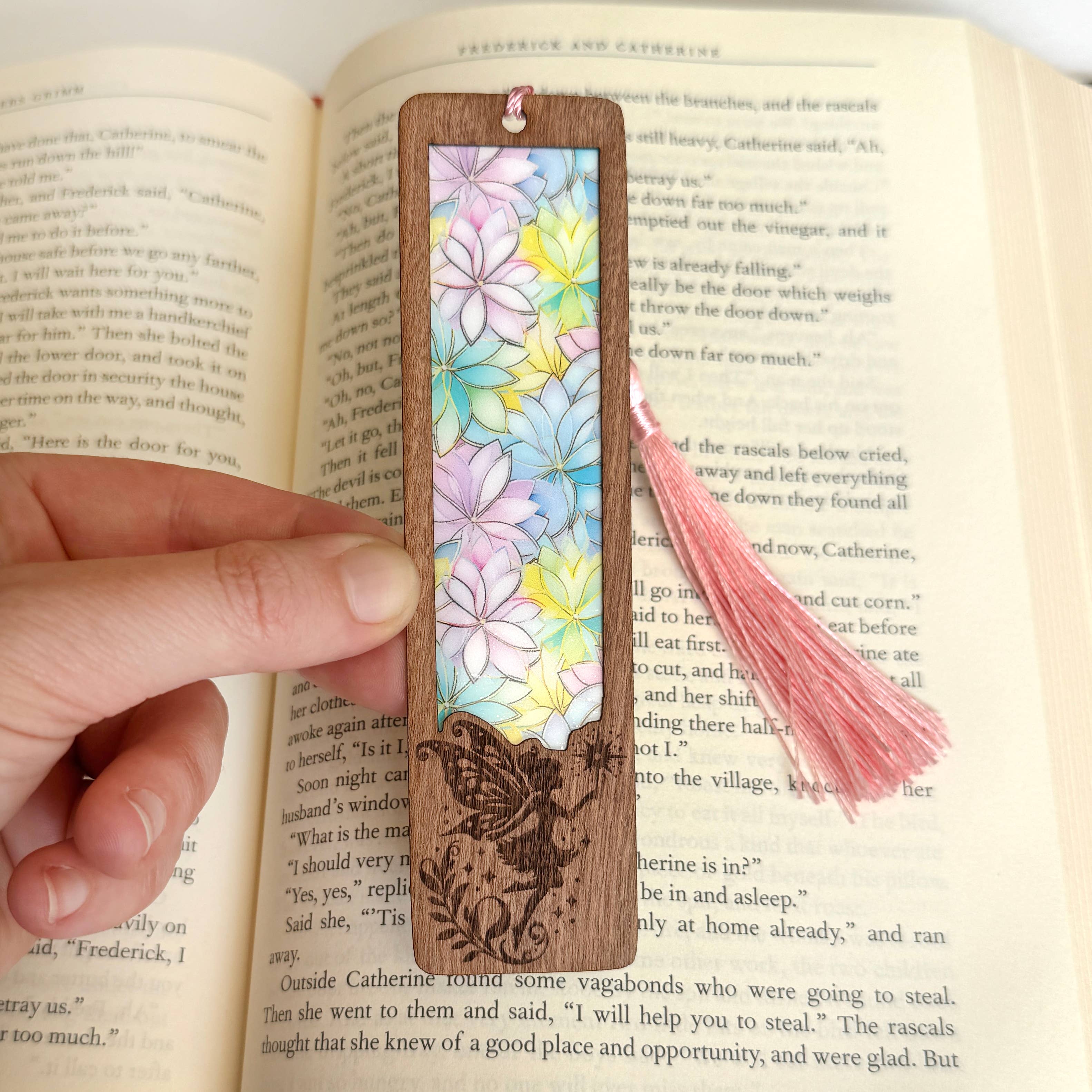 Art by Sharell - Wholesale Bookmark - Fairy Bookmark | Wood & Acrylic Tassel Bookmark2