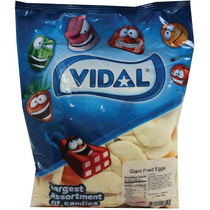 Grandpa Joe's Candy Shop - Wholesale Gummy - Vidal Giant Gummy Fried Eggs, 4.4lb Bag