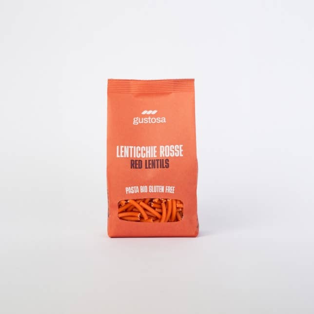 Pasta Gustosa Bio Gluten Free – wholesale Pasta – SEDANINI 100% Red Lentils ORGANIC 340g