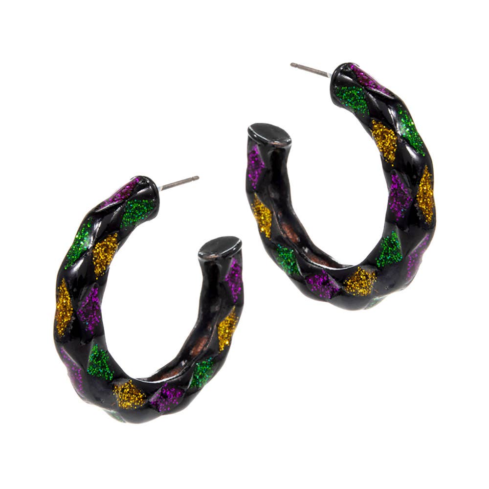 Sensibling Corp. – Engroshandel Hoops – Mardi Gras Glitterede Hoops4