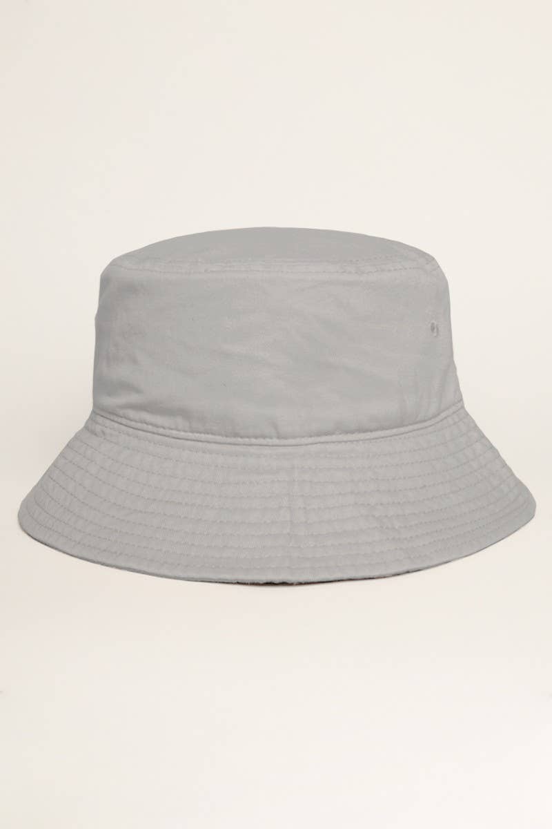 Fashion City - Wholesale Bucket Hat - Unisex - Solid Color Cotton Bucket Fisherman Hats7