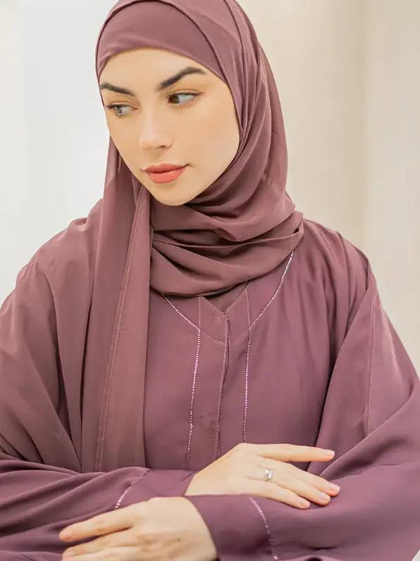 Abaya adornada con la parte delantera abierta de Iskandar para venta al por mayor de Zod