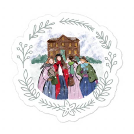 Little Women Winter Sticker for wholesale by Jennifer Vallez