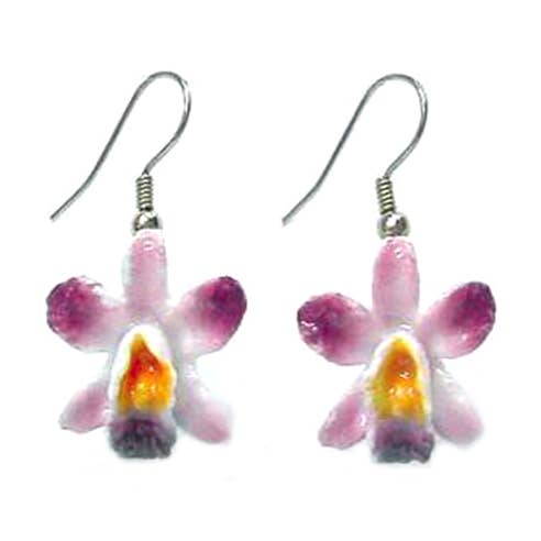 Magenta Orchid Earrings for wholesale by Little Critterz