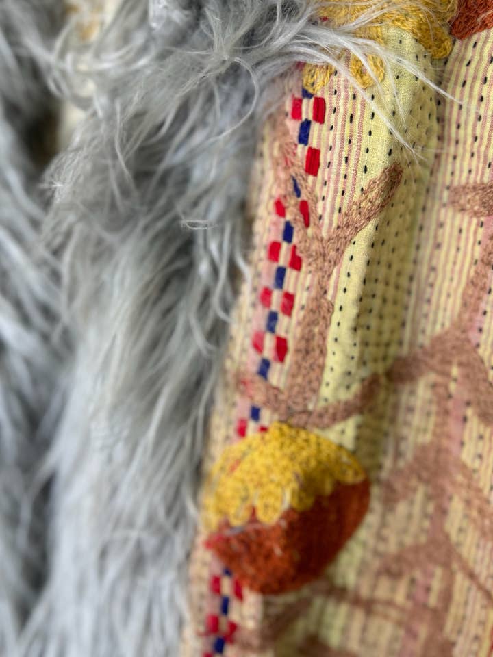 Wylder Trading Company - Wholesale Fur/Faux Fur Coat - Women's - Canyon Bloom Coat 015 (Long-Length) | Penny Lane Style Boho6