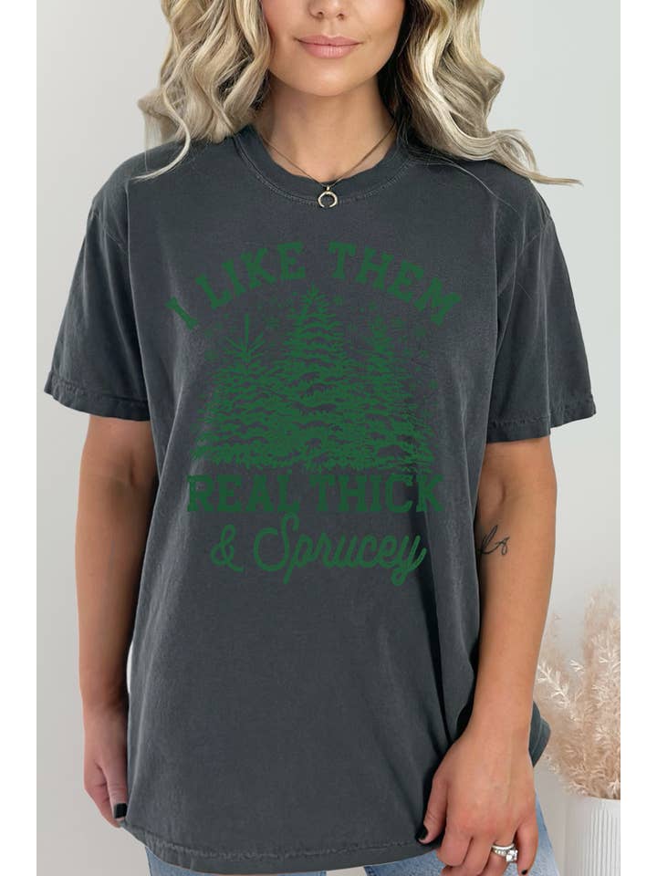 BouTeeQue Closet – wholesale Screen printed t-shirt – Women′s – BT1198 T Real Thick an sprucey Christmas4