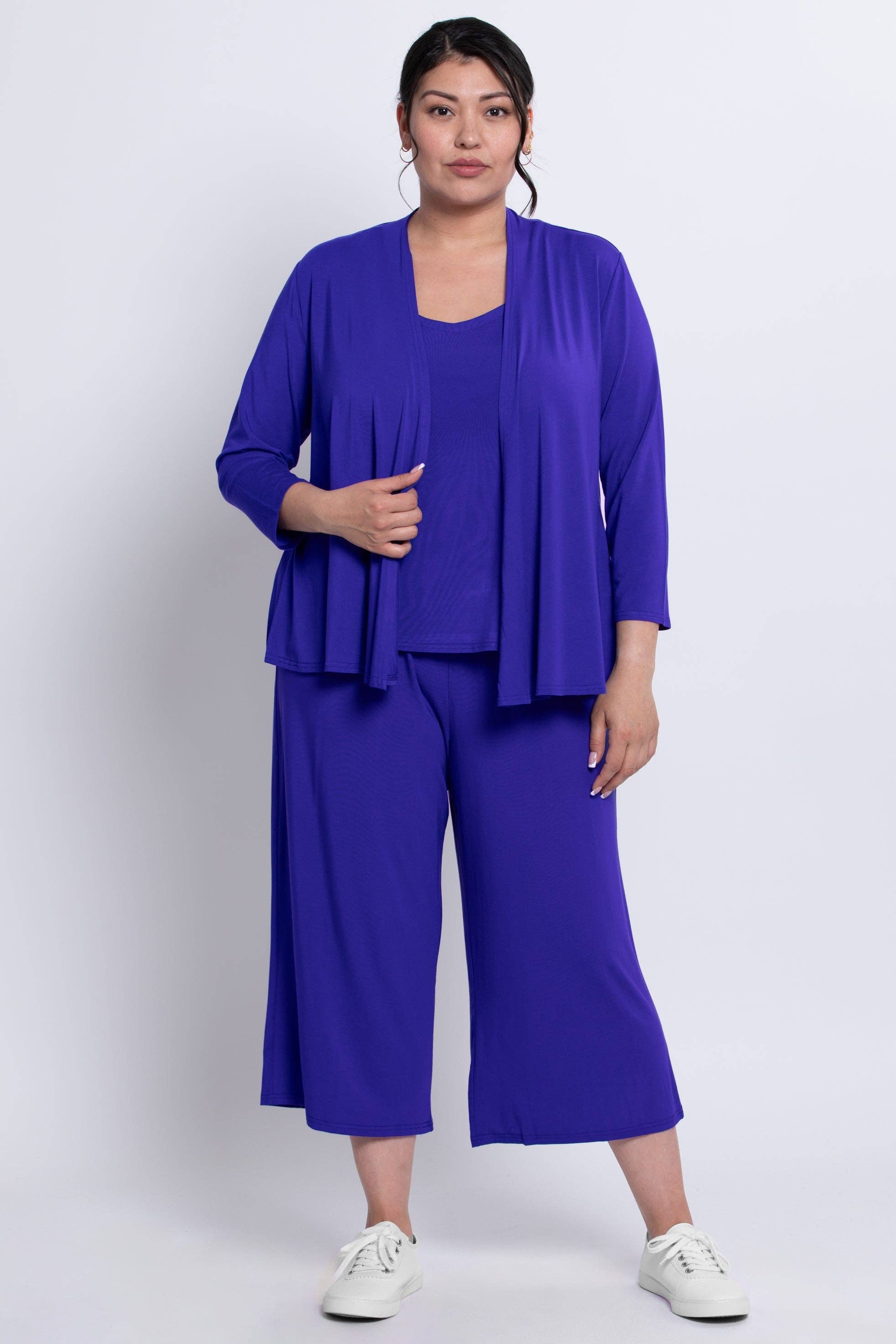 Blue Sky Clothing Co LLC - Vente Veste – femme - Veste Kathy, violet, bambou1