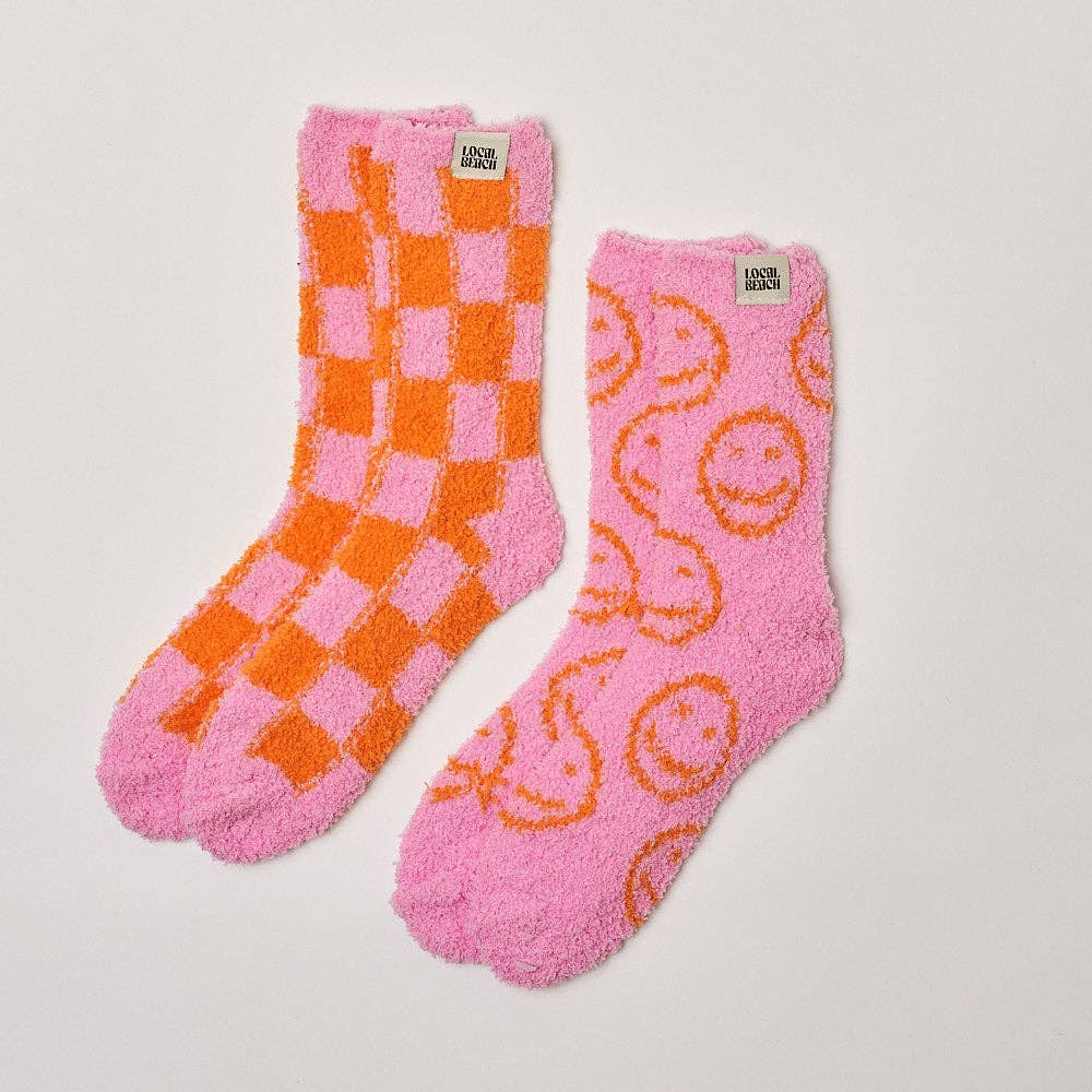 Local Beach - Wholesale Socks - Women's - Checker Local Beach Cozy Socks9