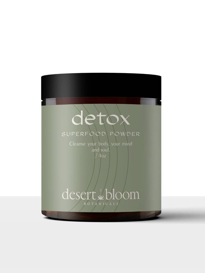 Detox Superfood Powder for wholesale by Desert Bloom Botanicals