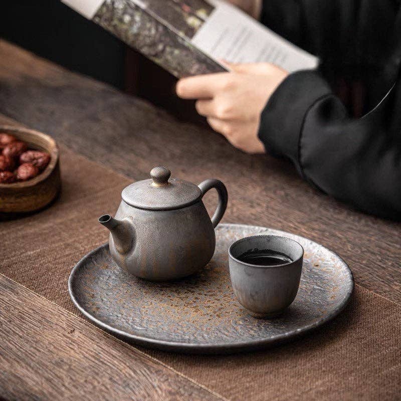 Gohobi （We cover U.S. import duties） – wholesale Tea pot – Gohobi Ceramic Metallic Glaze Teapot3