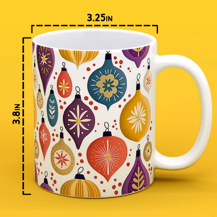 Loftipop - Wholesale Coffee Mug - Vintage Holiday Ornament Ceramic Mug, Retro Christmas Gifts2
