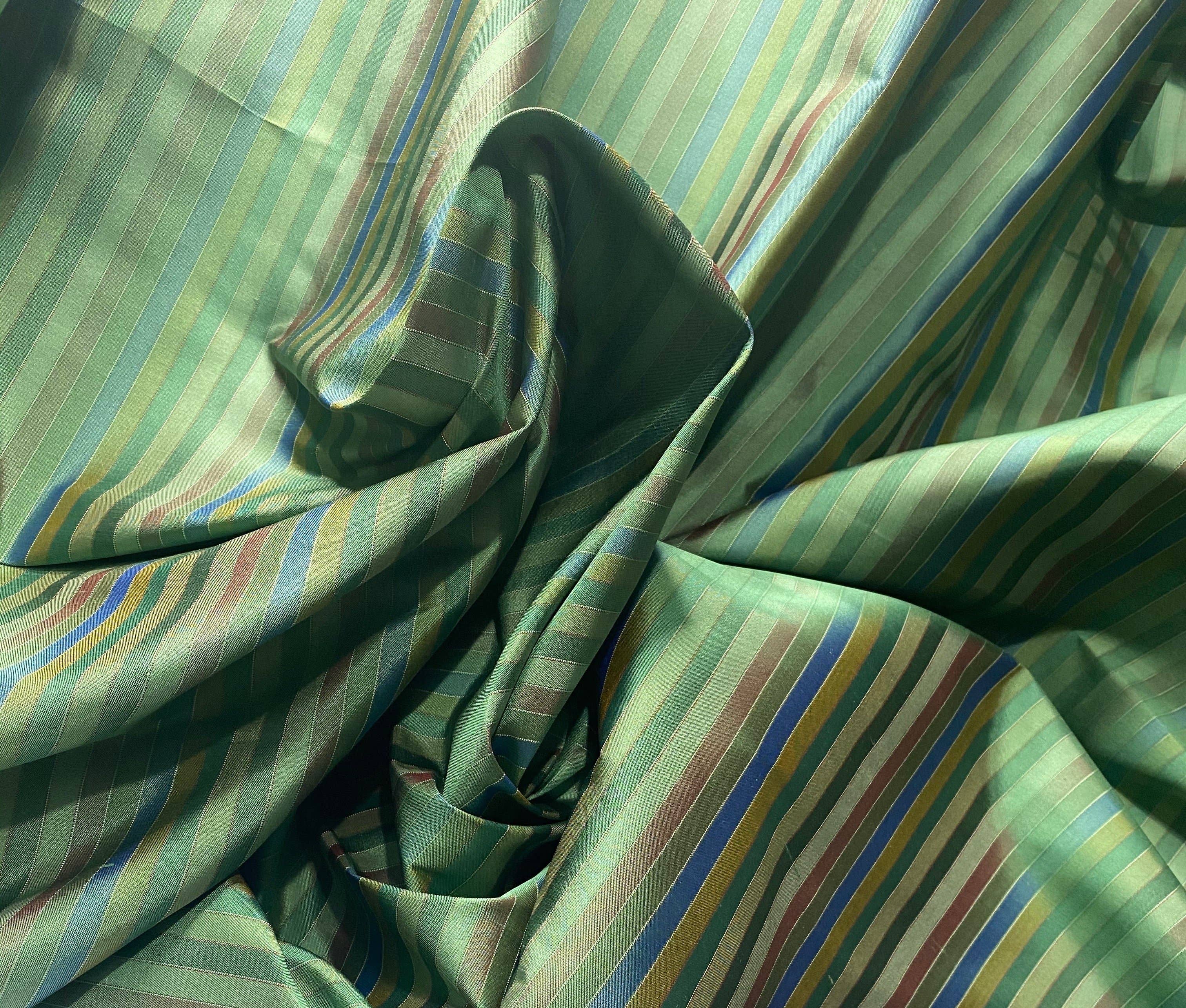 Fancy Styles Fabric – wholesale Fabric – Duchess Roxanne Designer 100% Silk Taffeta - Blue, Green, &4