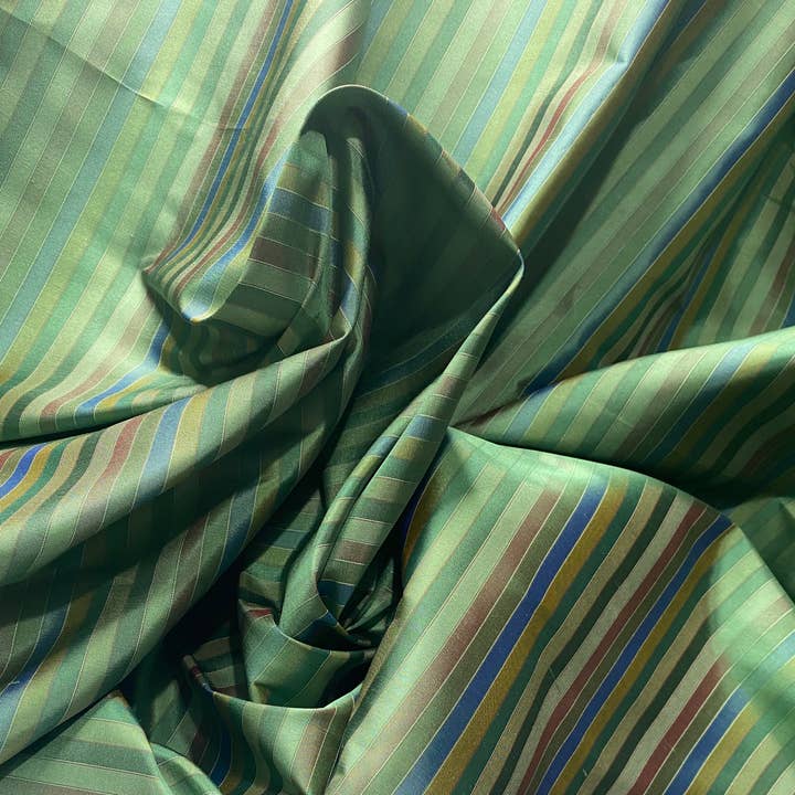 Fancy Styles Fabric – wholesale Fabric – Duchess Roxanne Designer 100% Silk Taffeta - Blue, Green, &4