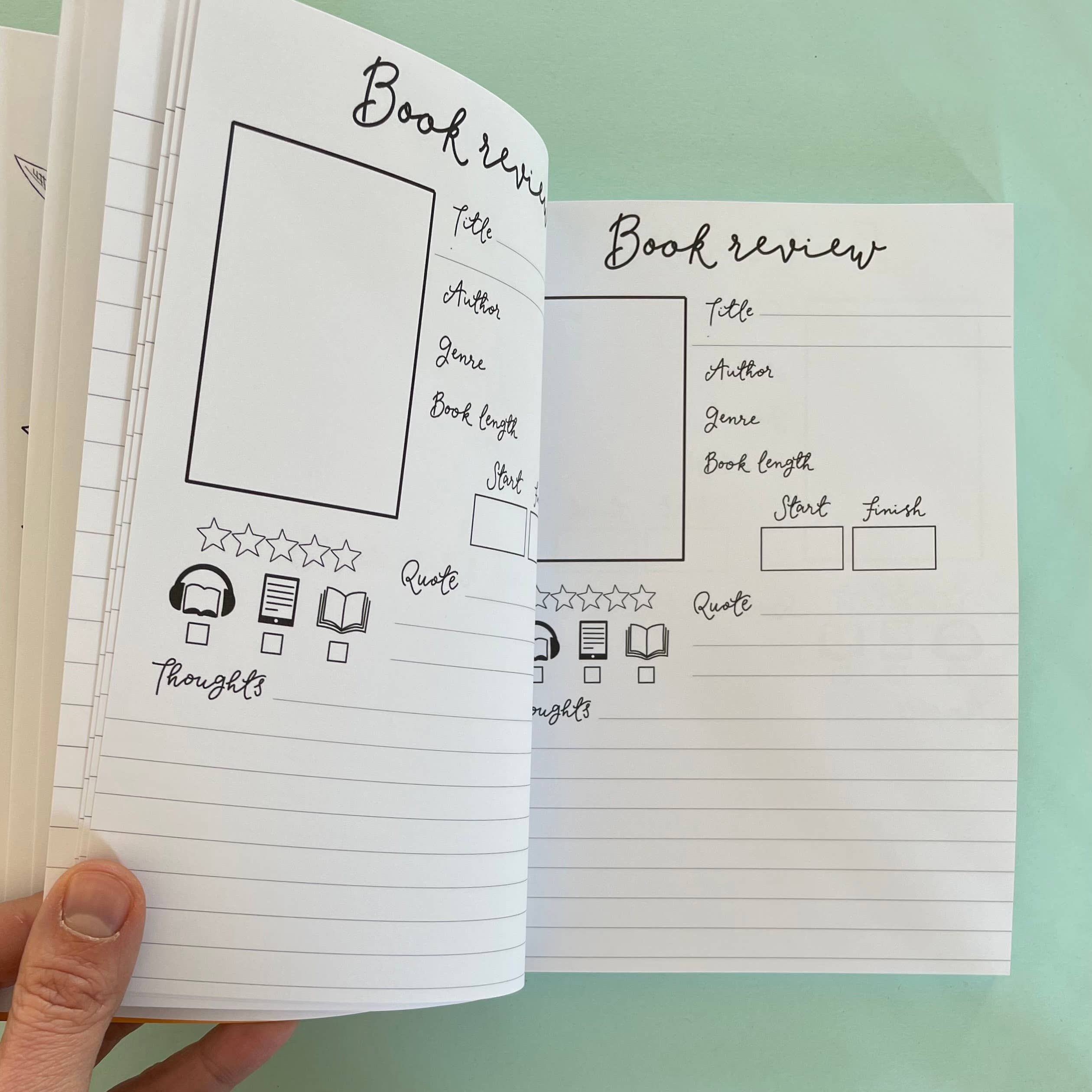 And Hope Designs - Cards, Stickers & Stationery - Wholesale Journal/Diary - Reading Journal, A5 Book Tracker, Literary Planner, Gift8