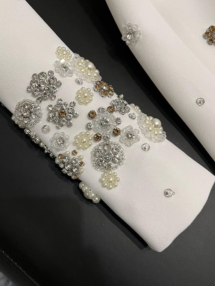 Sanyao Fashion - Wholesale Dress - Women's - SY381 Elegant Heavy Beaded Diamond Slim Fit Long Dress9