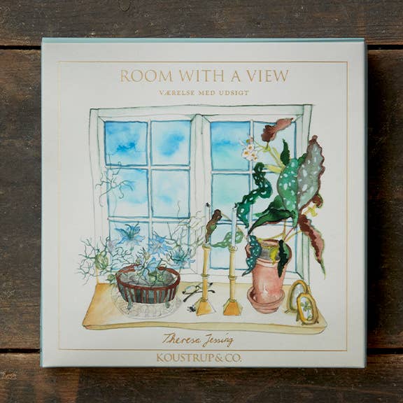 Rum med udsigt - Kvadratisk kortmappe lavet i Europa for engroshandel hos Koustrup & Co.