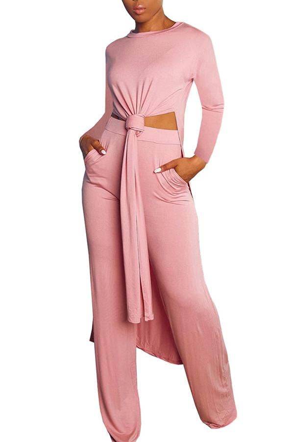 MB Fashion Wholesale - Wholesale Top & Pant Set (NOT Loungewear) - Women's - MB FASHION STYLISH SIDE SLIT CASUAL SET 118677