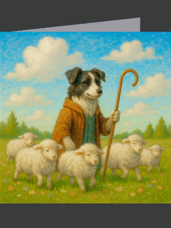 Shepherd Dog 02-1022 / Greeting Card for wholesale by Eliot Siegel & The British Art Gallery