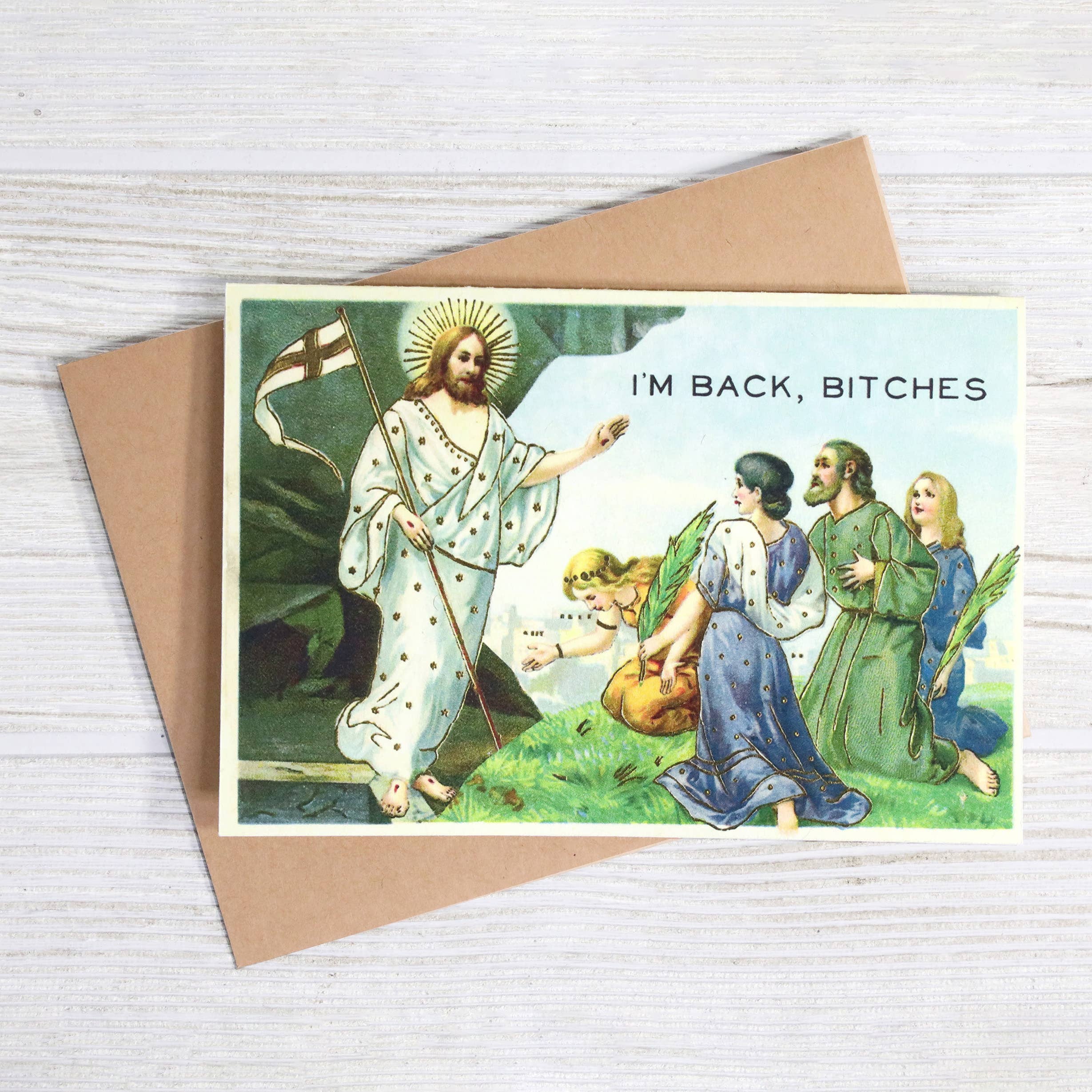 Bad Betty Greeting Co. - Wholesale Easter Card - I'm Back Bitches - Irreverent Easter Card1