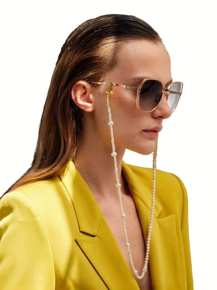 Correia para Óculos PEARLY LADY - Dourado por atacado de SPECSET