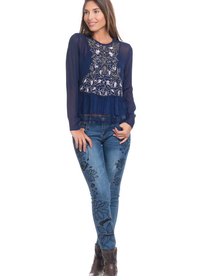 Blouse PR9573B for wholesale by Peace & Love (CALAO IMPORT EXPORT S.L.)