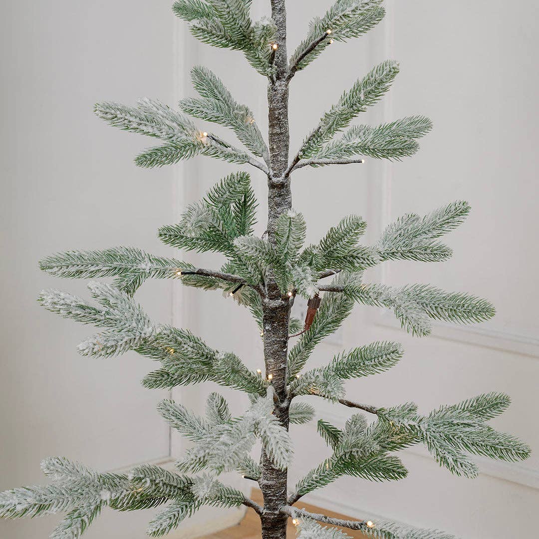 Joy By - Wholesale Artificial Christmas Tree - Flocked Flocked Porch Tree with LED Lights3