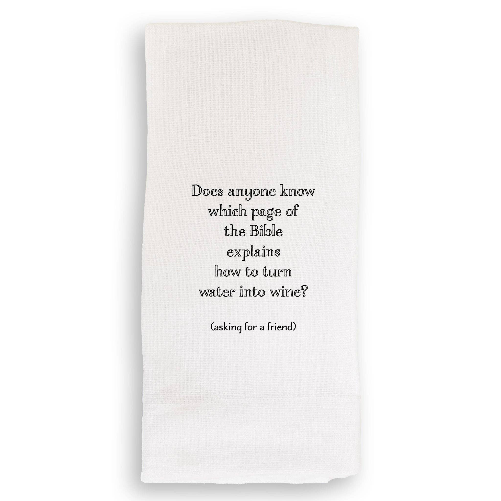 French Graffiti – wholesale Kökshandduk – Hur man förvandlar vatten till vin2