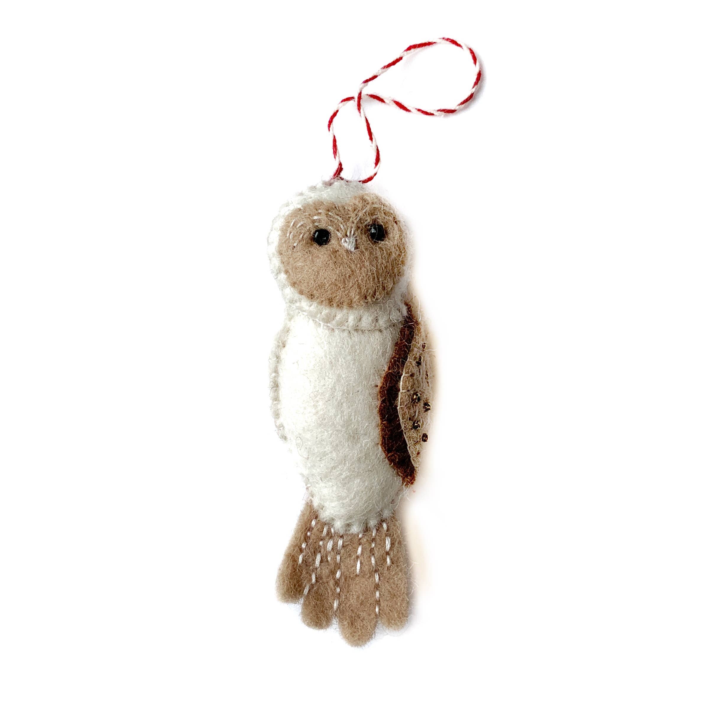 Ornaments 4 Orphans - Wholesale Ornament - Uilenvilten kerstversiering van wol1
