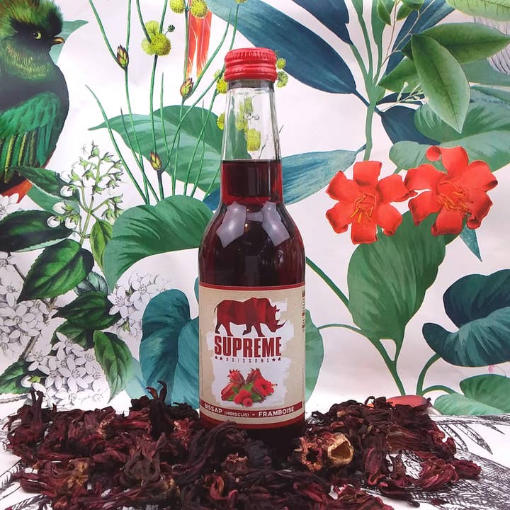 SUPREME BISSAP (hibiscus)/RASPBERRY - 33cl - ORGANIC for wholesale by SUPRÊME BOISSONS