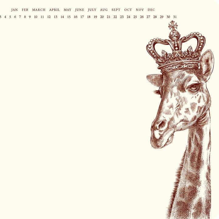 King Giraffe Mousepad Notepad for wholesale by Alexa Pulitzer