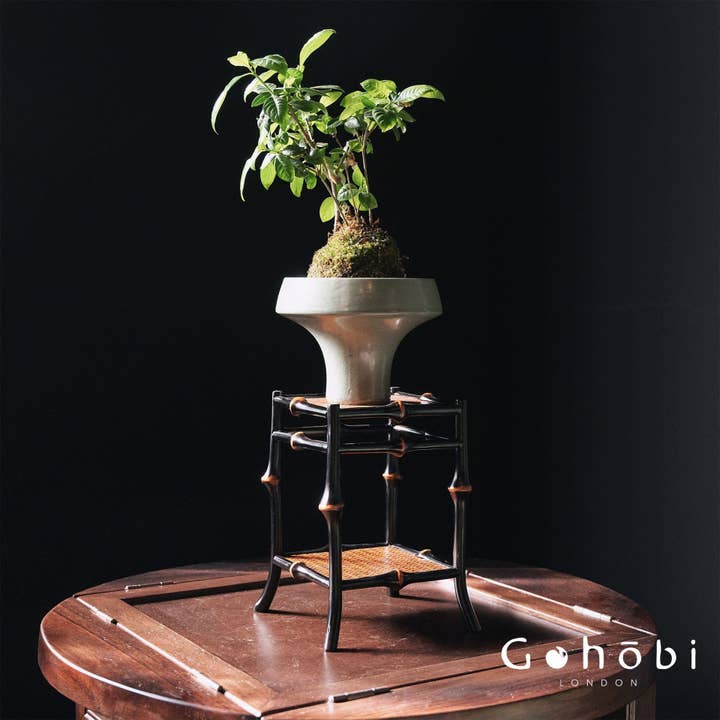 Gohobi Supporto per fiori in bambù fatto a mano – Piccolo tavolo da scrivania in stile Zen per sala da tè ed espositore per orchidee per la vendita all'ingrosso da parte di Gohobi (We cover U.S. import duties)