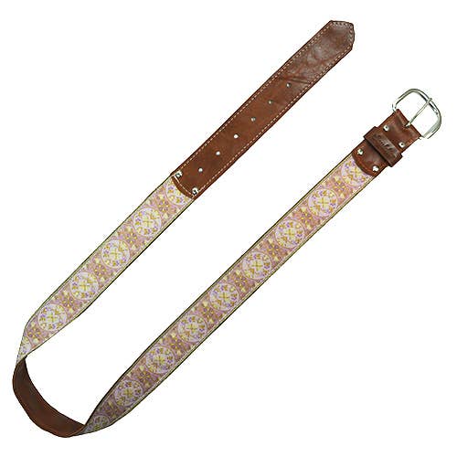 Ceinture en cuir Medallion Lavender 1,5" - Unisexe pour la vente par Souldier
