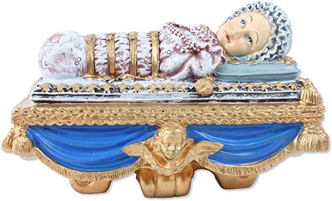 Statue of Our Lady of Maria Bambina cm 30 (11.81 inches) in hand-decorated resin of store Italian craftsmanship