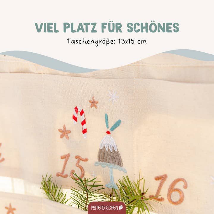 Papierdrachen – wholesale Adventskalender – Glad jul väggkalender - Set 46