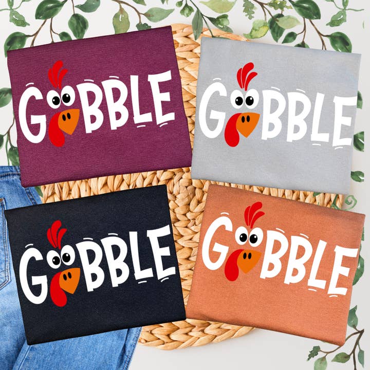 Gobble Graphic T-Shirt for wholesale by Duck Creations Wholesale