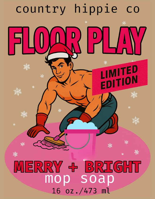 Country Hippie Co. - Wholesale Multi-Surface Cleaner - FLOOR PLAY Mop Soap 16 oz.11