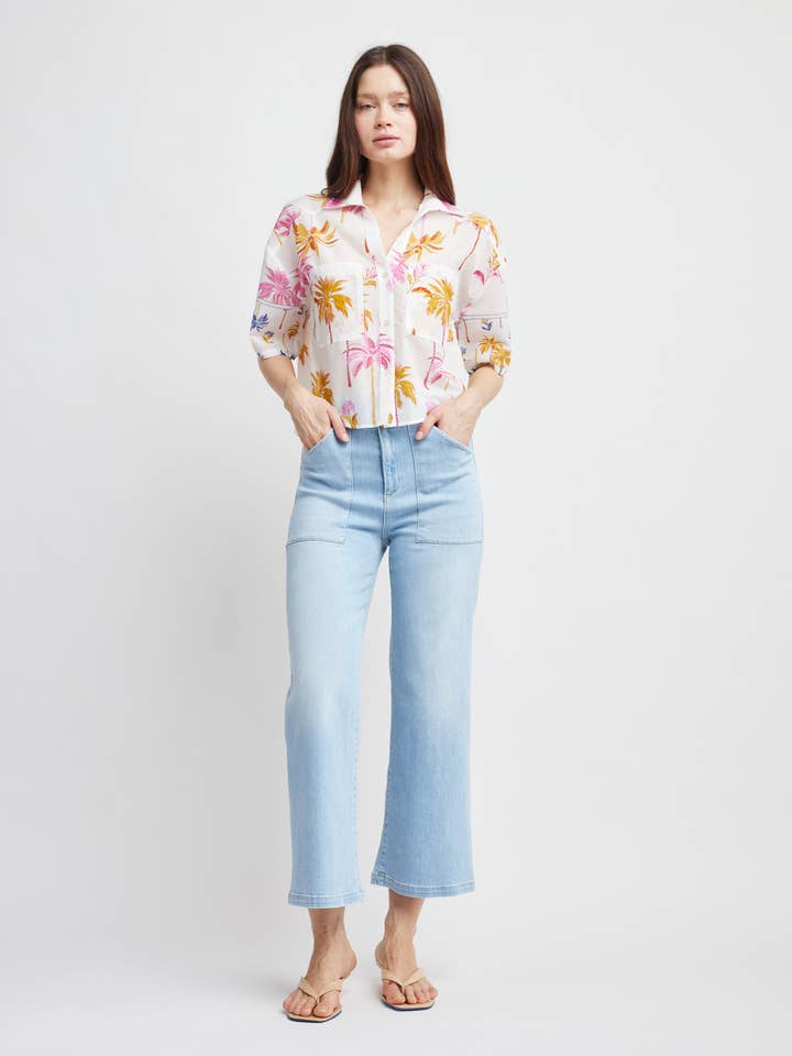 Terri Crop Shirt for wholesale by Self Contrast