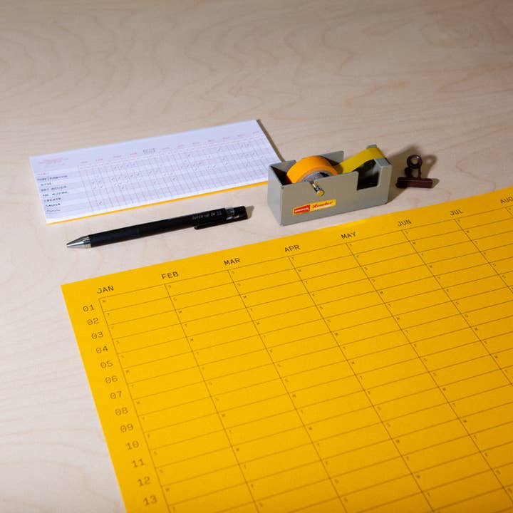 Case Study - Wholesale Calendar - 2025 Yearly Wall Calendar - Citrine