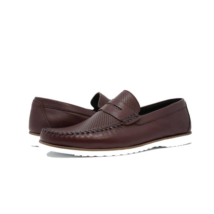 Chaussures pour homme 100% cuir 63409-Perses - Burgundy pour la vente par Paul Branco Zep Shoes LLC ) 901E Cerritos Ave CA 92805