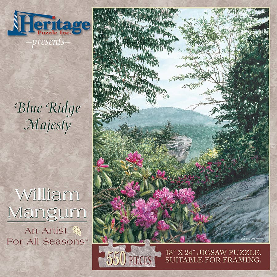 Heritage Puzzle - Wholesale Puzzle - Adult - Blue Ridge Majesty 550 Piece Puzzle1