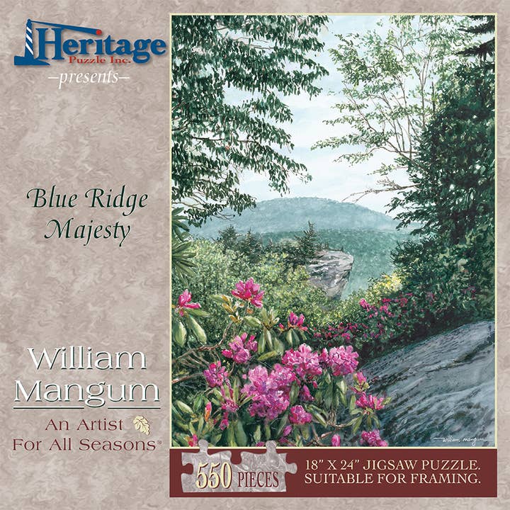 Heritage Puzzle - Wholesale Puzzle - Adult - Blue Ridge Majesty 550 Piece Puzzle1