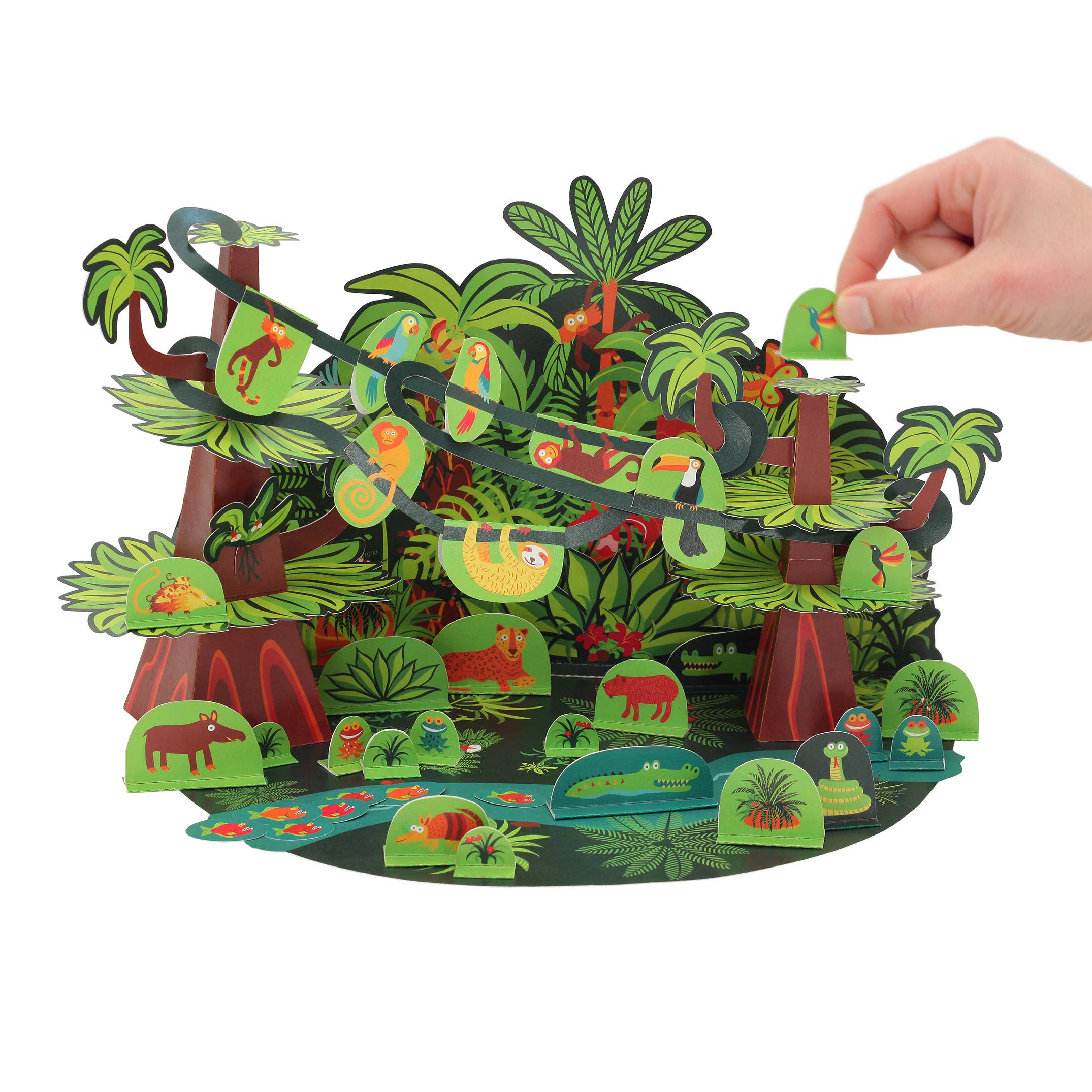 pukaca - Wholesale Toy Set - Kids - Tropical Forest Paper Toy6
