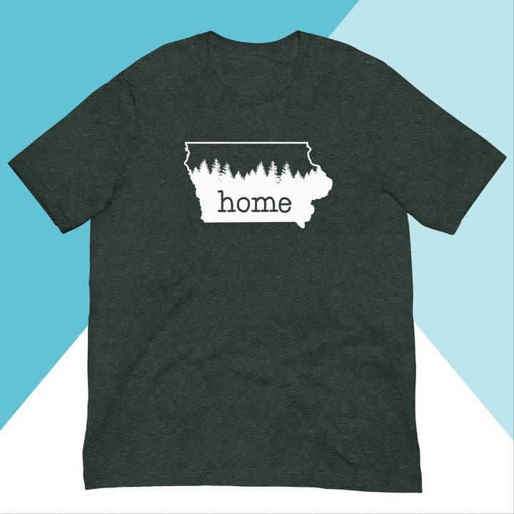 Iowa Home Kiefern Unisex-Shirt für den Großhandel von North Owl Apparel