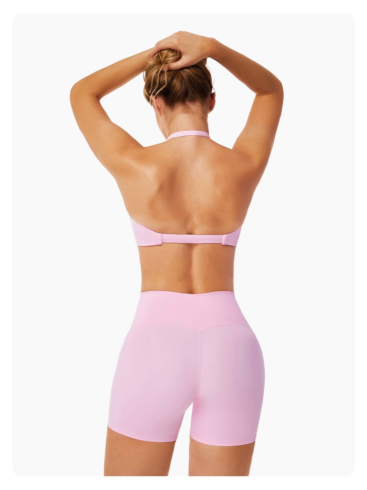 Mantra Active - Wholesale Activewear Set - Women's - Chloe Twist Front Sports Bra & Shorts Activewear Set 2