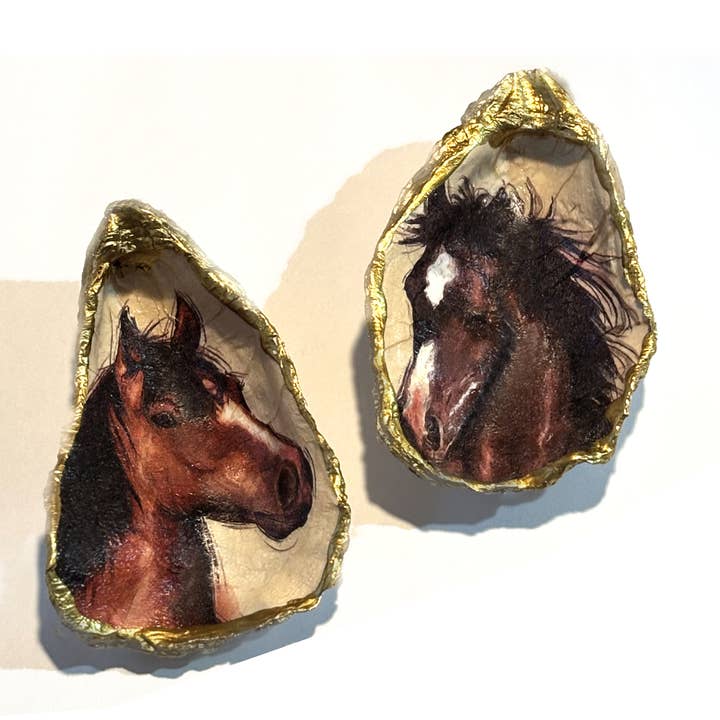 Adorno de Caballo de Concha de Ostra para venta al por mayor de Loralin Design